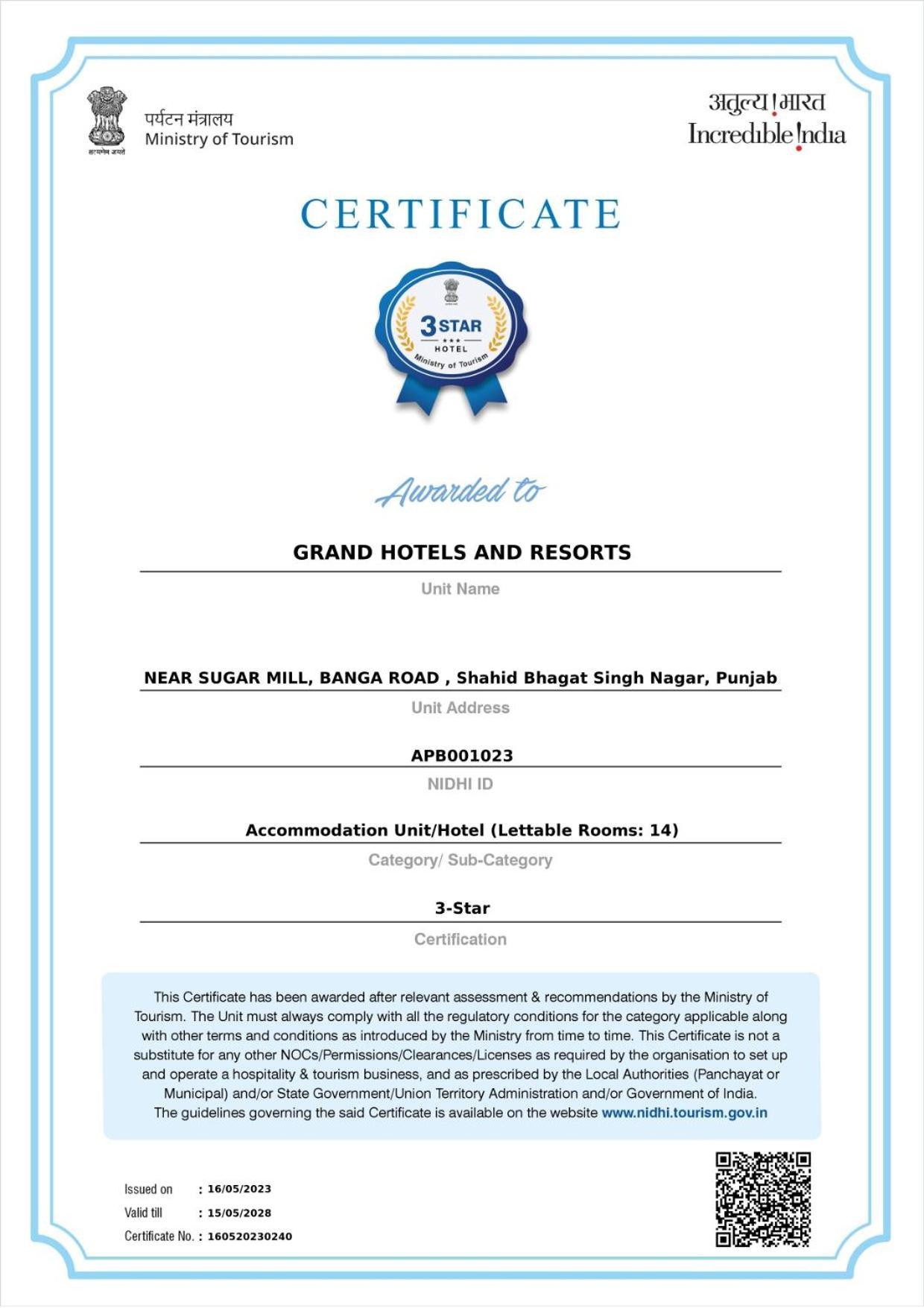 Grand Hotel Nawanshahr Nawāshahr Kültér fotó